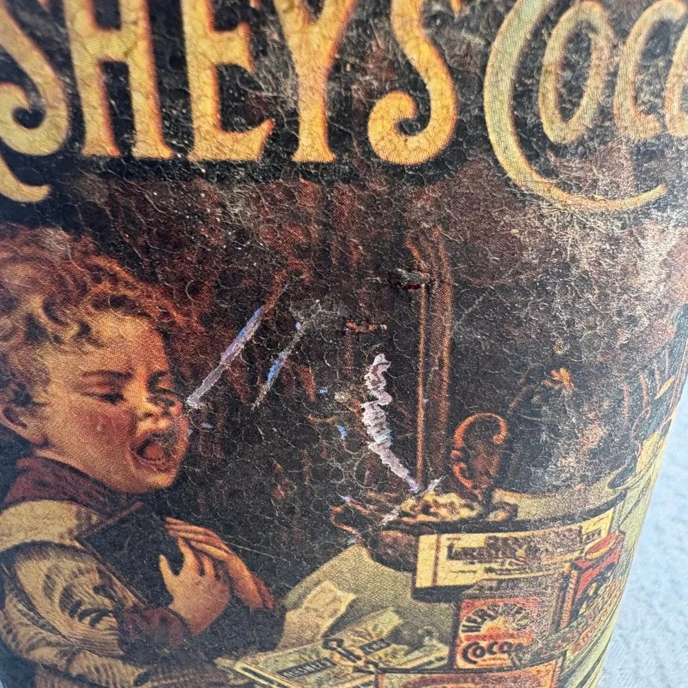 Vintage 1984 Hershey's Cocoa Tin Collectible Advertising Made in England 5in